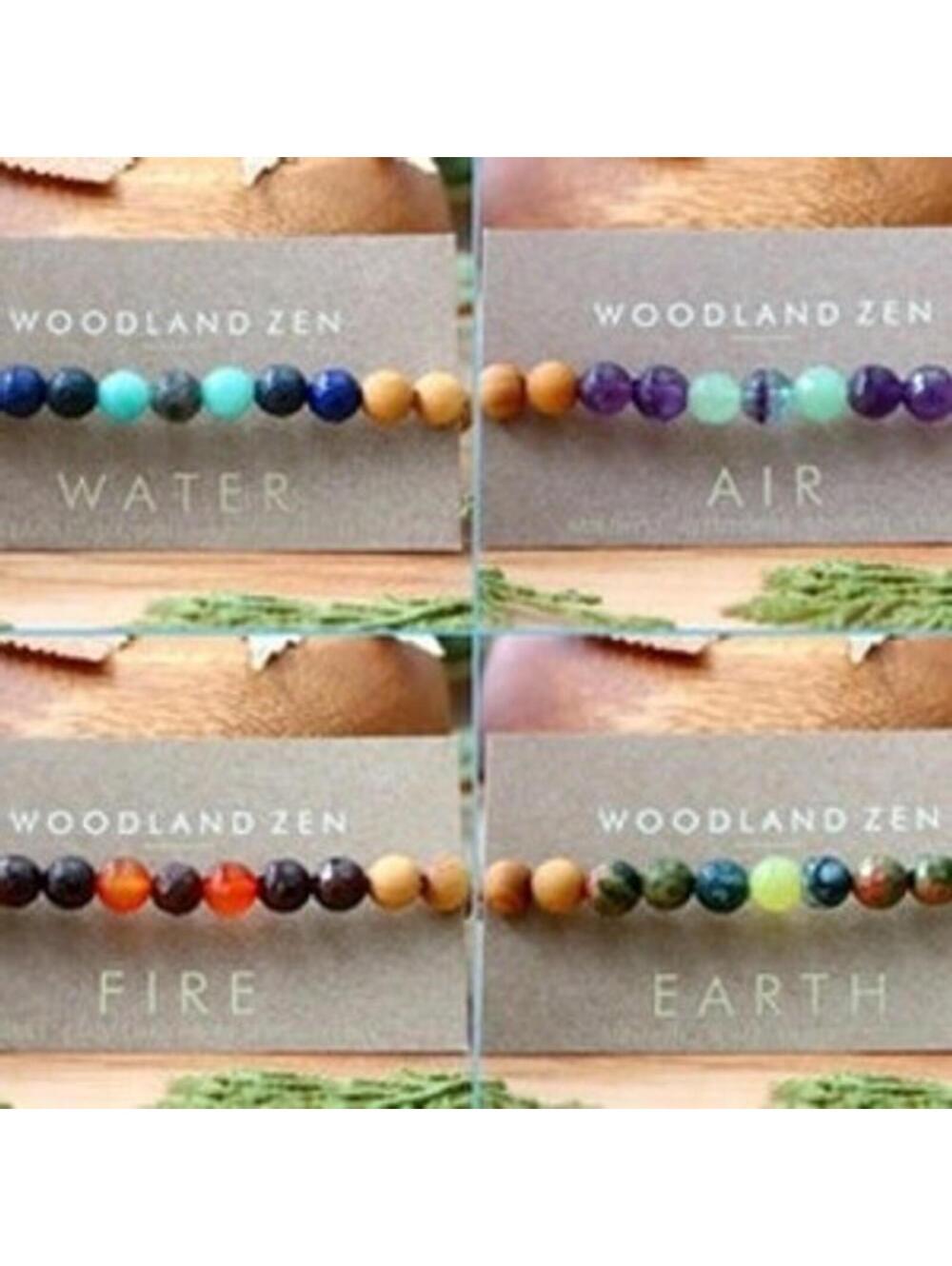 Med Set of 4 Anti Stress Anxiety Crystal Bracelet, Gemstone Yoga Bracelet